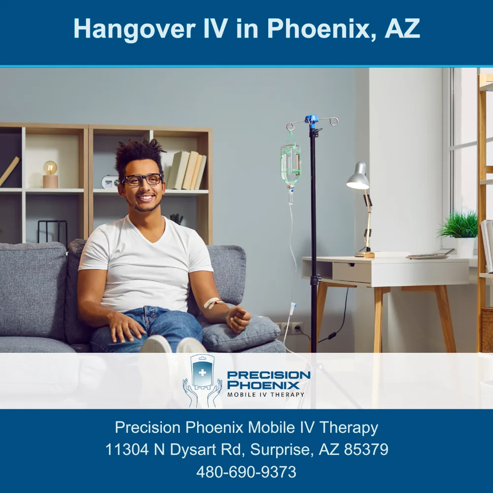 Hangover relief IV drip in Phoenix, AZ
